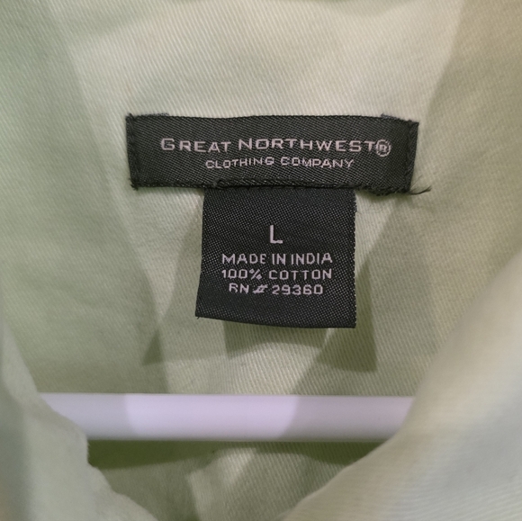 Great Northwest Lemongrass Jean Jacket Size Large - Picture 2 of 3